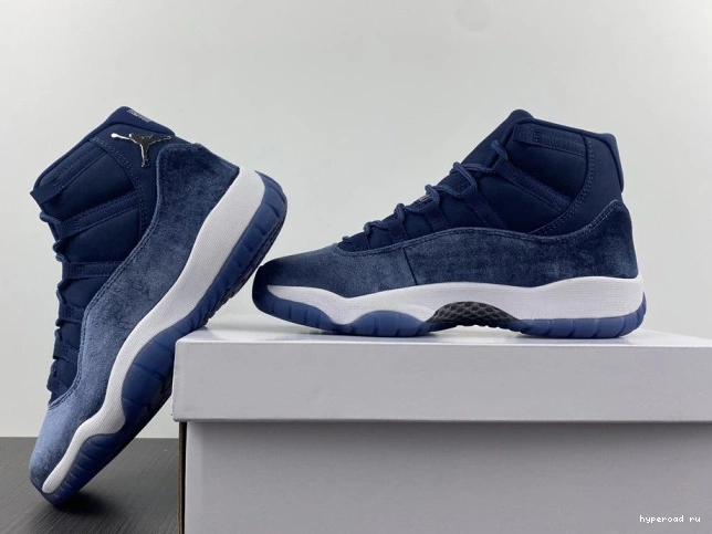 VELVET WMNS MIDNIGHT 11 AR0715-441 AIR JORDAN NAVY 0805